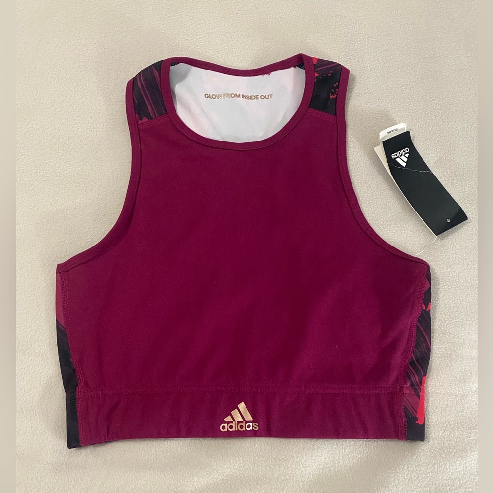 Adidas Burgundy Sports Top